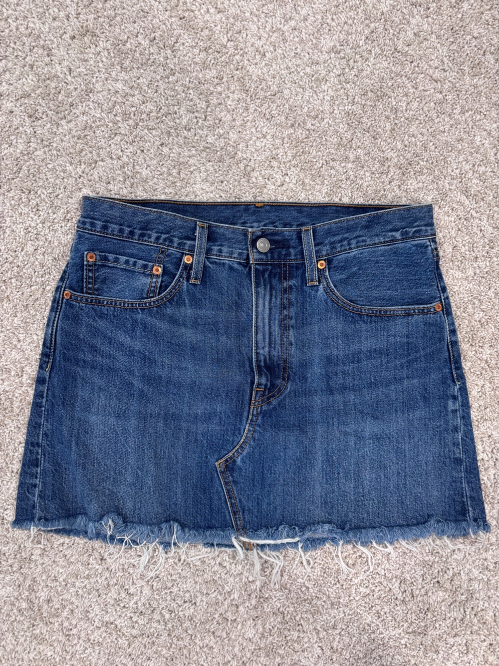Levi's Indigo Blue Denim Jean Skirt